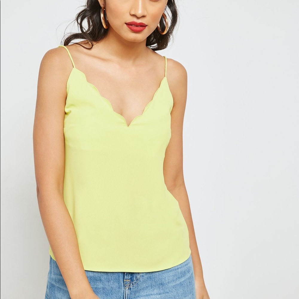 Top shop scallop cami